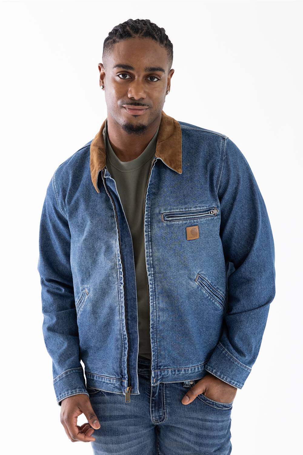Carhartt Denim Detroit Jacket for Men in Muskegon | 107327-HT6
