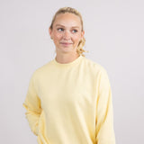 1897 Active Fleece Crewneck for Women in Butter Yellow