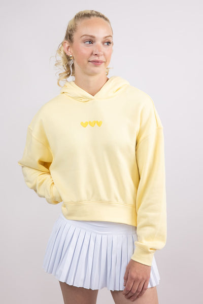 1897 Active Love You Like A Summer Sunset Hoodie for Women in Butter Yellow