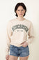 1897 Active Wisconsin Embroidered Sweatshirt for Women in Cream
