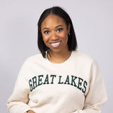 1897 Active Great Lakes Fleece Sweatshirt for Women in Cream
