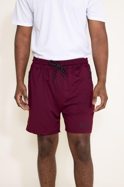 EST. 1897 Heat Seal Shorts for Men in Dark Red