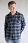 1897 Original Plaid Flannel Shirt for Men in Navy