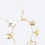 7 Charm Bracelet in Gold