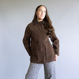 Aaron & Amber Suede Barn Jacket for Women in Brown