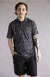 Ariat All Over Print Fitted Polo for Men in Black