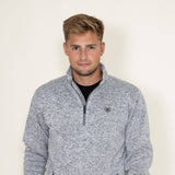Ariat Caldwell 1/4 Zip for Men in Heather Grey