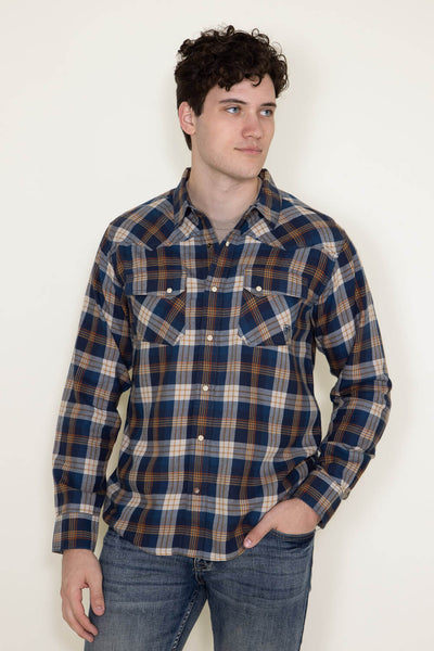 Ariat Hutton Flannel Shirt for Men in Blue