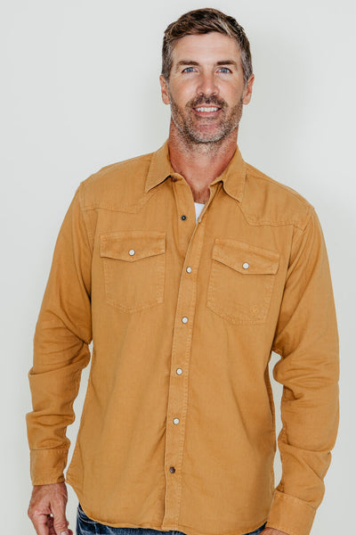 Ariat Jurington Twill Shirt for Men in Tan