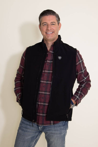 Ariat Logo 2.0 Softshell Vest for Men in Black
