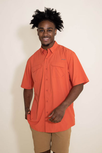Ariat VentTEK Outbound Woven Shirt for Men in Orange