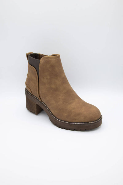 B52 by Bullboxer Chelsea Lug Booties for Women in Brown