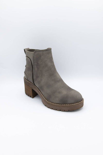 B52 by Bullboxer Chelsea Lug Booties for Women in Taupe