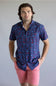 Lady Liberty Button Down for Men in Navy
