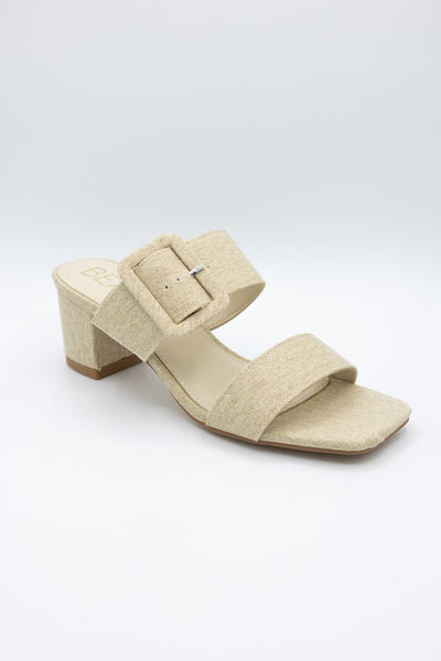 Beach by Matisse Lakelynn Block Heels for Women in Natural Linen