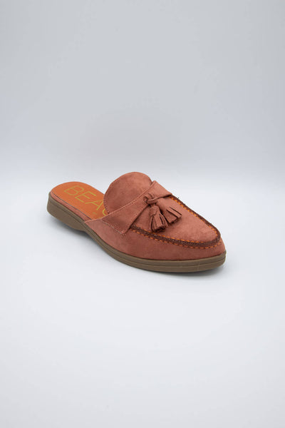 Beach by Matisse Tyra Tassel Mules for Women in Red/Orange