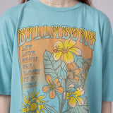 Billabong Daylight Blooms Oversized Graphic T-Shirt for Women in Blue | 24B352516-MYB