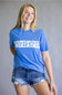 Billabong Somewhere Close Graphic T-Shirt for Women in Blue