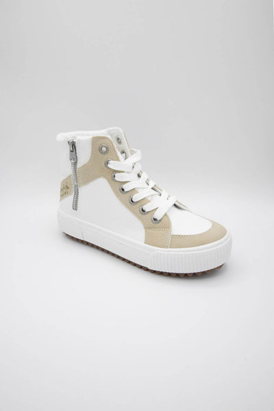 Blowfish Malibu Shoes Rezzie Sneakers for Women in White Cobra