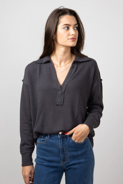 トップス this uniform star polo charcoal Star Polo Charcoal – This Uniform