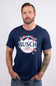 Busch Light Apple Logo T-Shirt for Men in Navy