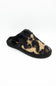 C.C. Leopard Print Slippers for Women in Black