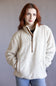 Carhartt Loose Fit Fleece Half Zip Pullover for Women in Oat Milk