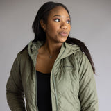 Columbia Copper Crest II Hooded Jacket for Women in Green