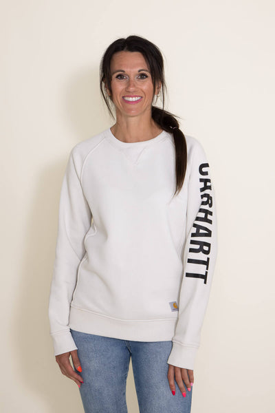 White carhartt crewneck deals