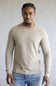 Denim & Flower Knit Crew Tee for Men in Stone