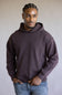 Denim & Flower Hoodie for Men in Dark Red Wine