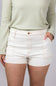Eunina Lulu Denim Shorts for Women in White