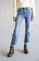 Flying Monkey High Rise Crop Straight Leg Jeans for Women
