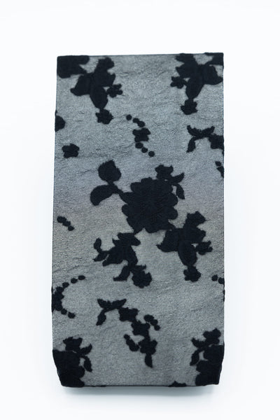 Free People Flocked Floral Tights for Women in Black