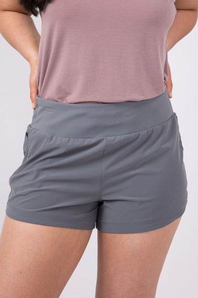 Free Fly Bamboo-Lined Breeze Shorts for Women in Smoke Grey