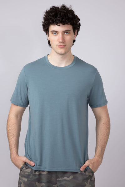 Free Fly Bamboo Motion T-Shirt for Men in Ocean Mist