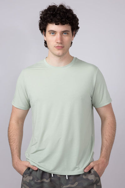 Free Fly Elevate Lightweight T-Shirt for Men in Sage Green