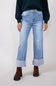 Gabby Supper High-Rise Baggy Straight Jeans for Women in Medium Wash