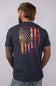 Grunt Style Red Blood Blue Collar T-Shirt for Men in Charcoal