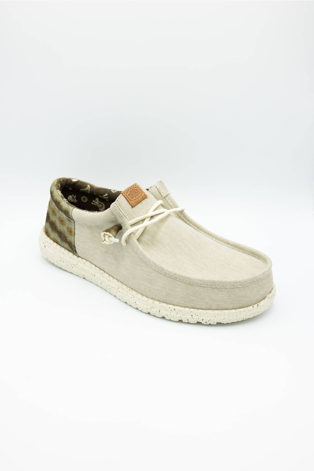 Hey Dude Tan Canvas Slip-On Shoes with White Laces Hey Dude | Shoes | Hey Dude Tan Canvas Laceup Slipons | Poshmark main image 3