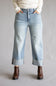 Hidden High Rise Ella Crop Straight Leg Cuffed Jeans for Women