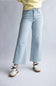 JBD High Rise Crop Slim Wide Leg Jeans for Women