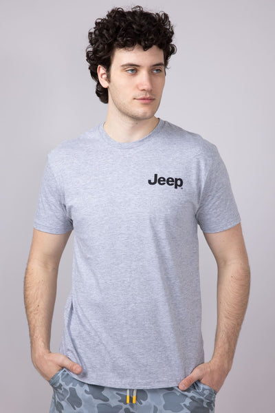 T-Shirt Uomo Jeep Track Offroad - Triblend Morbido, Coyote Brown, Taglie Da S A XXL - Foto 5