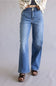 Judy Blue High Rise Column Trouser Wide Leg Jeans for Women