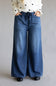 Judy Blue High Waist Featherweight Palazzo Wide Leg Jeans for Women