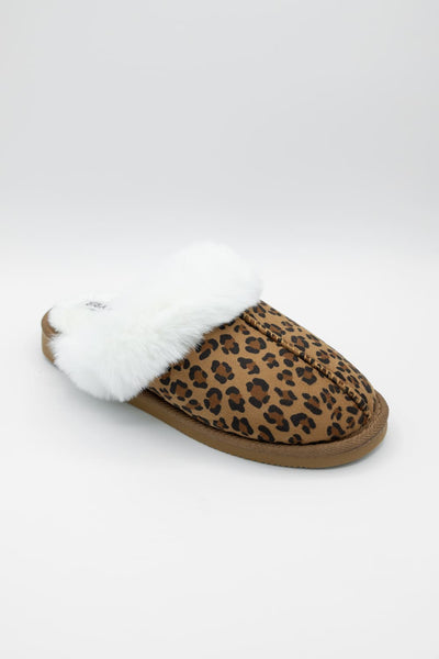 Katydid Flat Leopard Sandals for Women in Brown