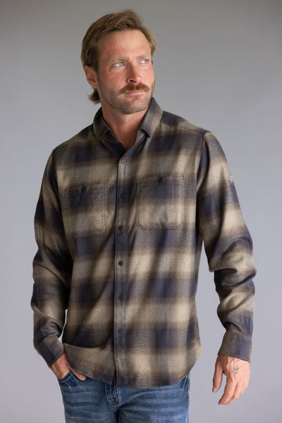 Kuhl Law Flannel Shirt for Men in Dark Roast