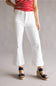 KanCan High Rise Cropped Flare Jeans for Women in White