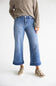 KanCan Mid Rise Cropped Wide Jeans for Women