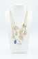 Cross Charm 3 Layer Necklace in Gold